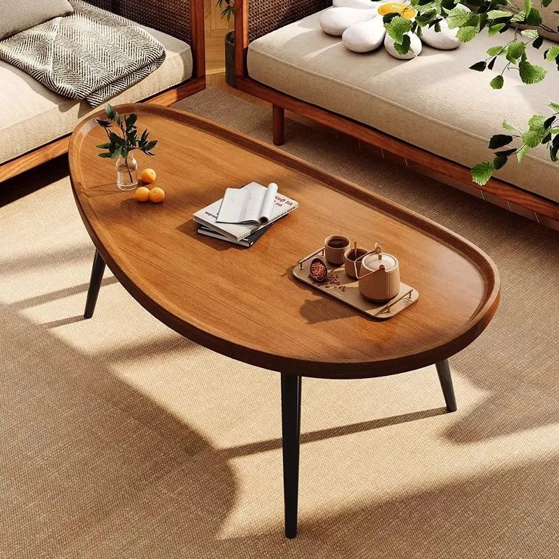 Coffee table living room household sofa side small side table round table removable balcony tea  bedroom bedside