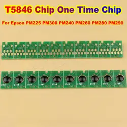 30 adet T5846 Çip Tek Kullanımlık Tek Kullanımlık Yazıcı Cipsleri Epson PM200 PM240 PM260 PM280 PM290 PM225 PM300 Baskı Ic Parçaları