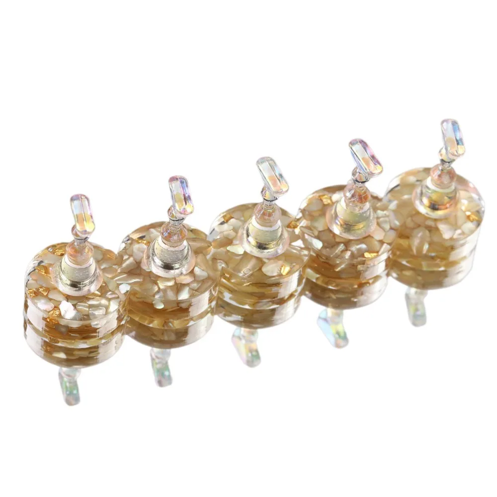 

Square/Round Base Magnetic Nail Holder 5 Nail Holders Press on Acrylic False Nail Stand Easy to use Reusable