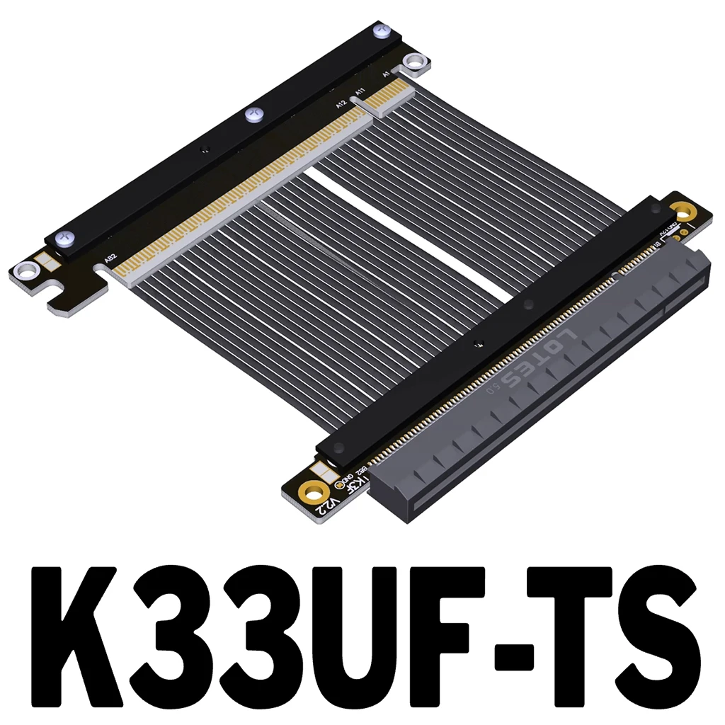 

PCIe 5,0 x16 Gen5 Графический удлинительный кабель, совместимый с корпусом A4 ITX для NVIDIA RTX50 для удлинительного кабеля графического процессора серии AMD RX90xx