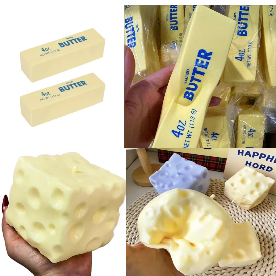 2026** Butter-Stick Squishy Fidget Spielzeug Elastischer Käse-Stick Lustiges Quetsch-Scherzspielzeug Stress- und Angstlinderungsspiel