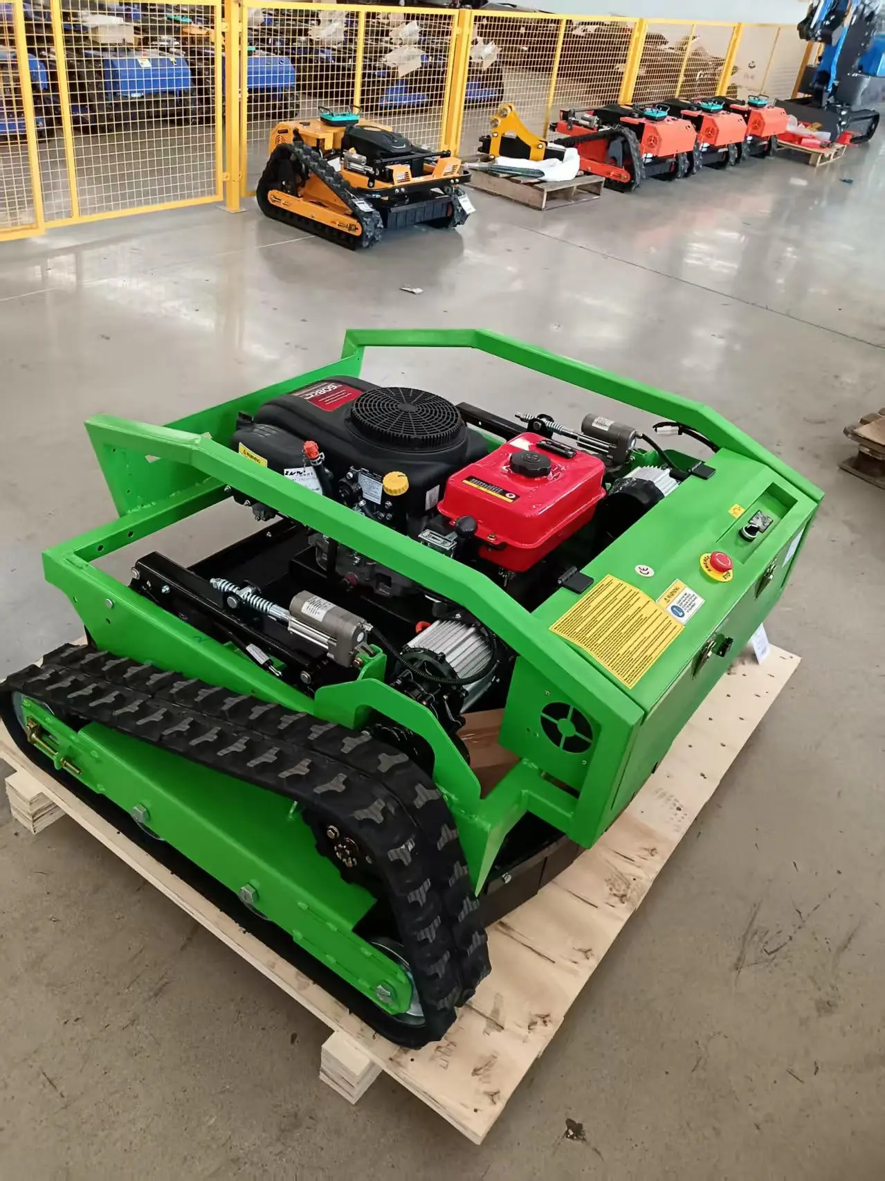 4000 ㎡ كفاءة القص، عرض القص 1000 مم، شفرات مزدوجة تدعم 60 ° مائل، جزازة العشب الذكية الأكثر شعبية التي يتم التحكم فيها عن بعد #6