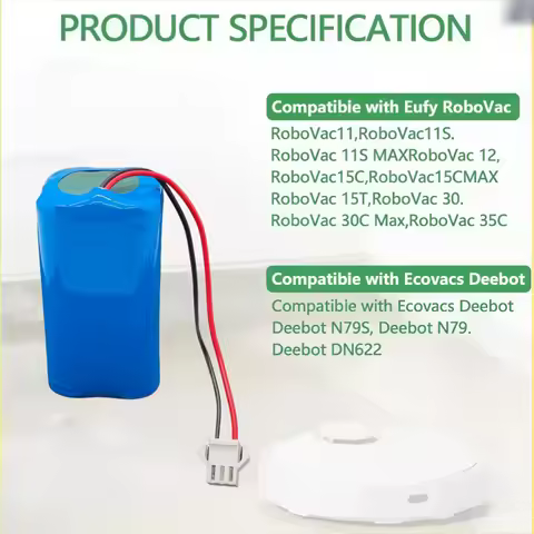 New vacuum robot battery 14.4V, suitable for Conga Excellence 3500/950/990/1090/1790, Deebot N79S/N79/DN622, Eufy Robovac