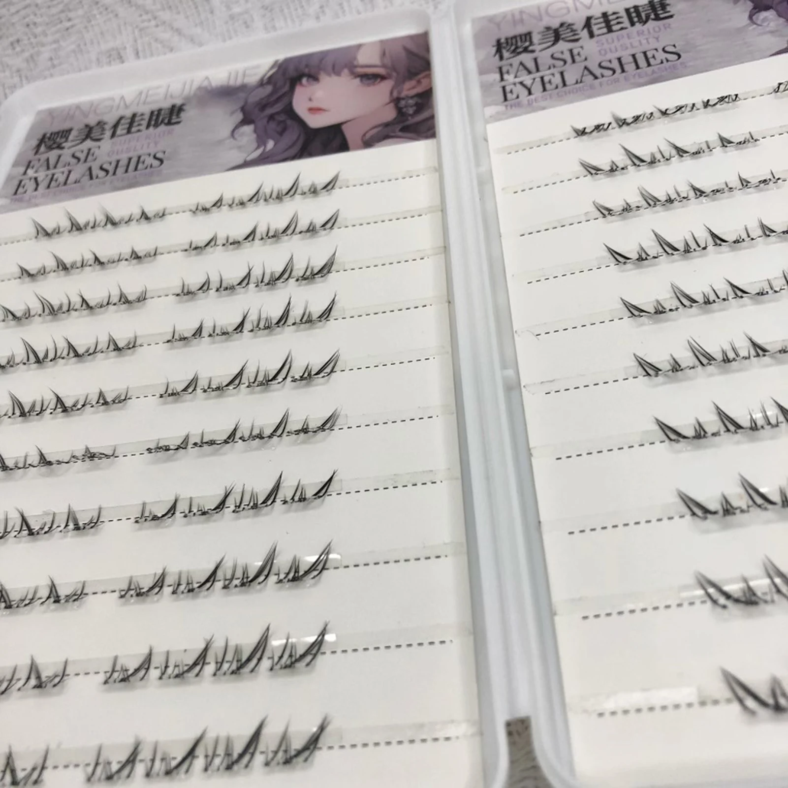 Natürlicher, kleberfrei unter falschen Wimpern, transparentes Band, untere Wimpern, kein Kleber, realistischer Look für die tägliche Partyfotografie