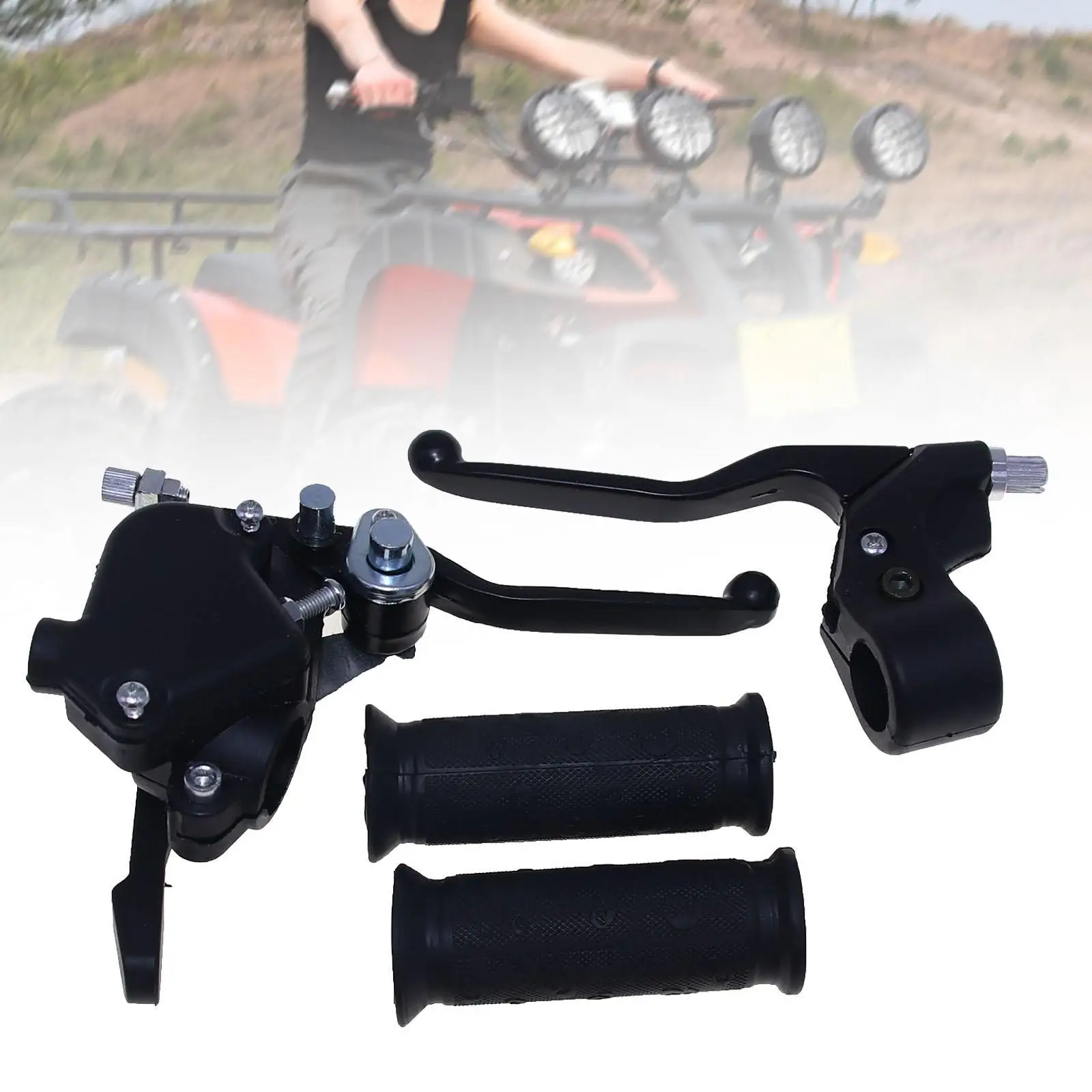22mm Motorcycle Handlebar Brake Lever Kit Adjustable Clutch Levers for Mini ATV Outdoor Riding Accessories