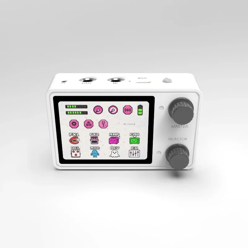 LIVTRA NANOCORE Pocket Guitar Multi Effects Pedal,10H Battery,2.4