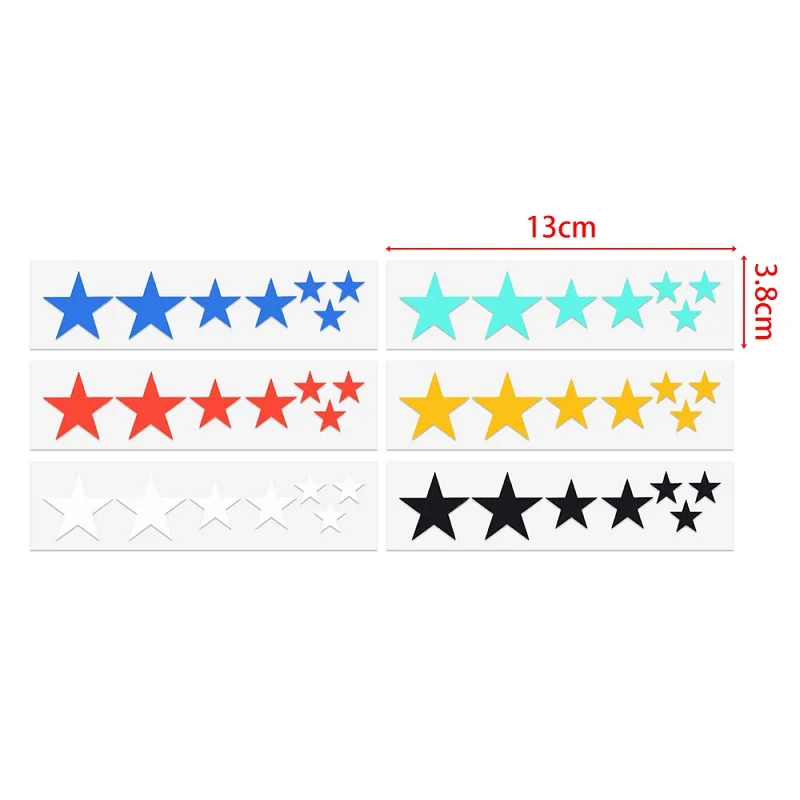 1 Sheets Mountain Bike Reflective Stickers Frame Wheel Rim Sticker Fluorescent Stars MTB Bicycle Reflector Decal Accessories