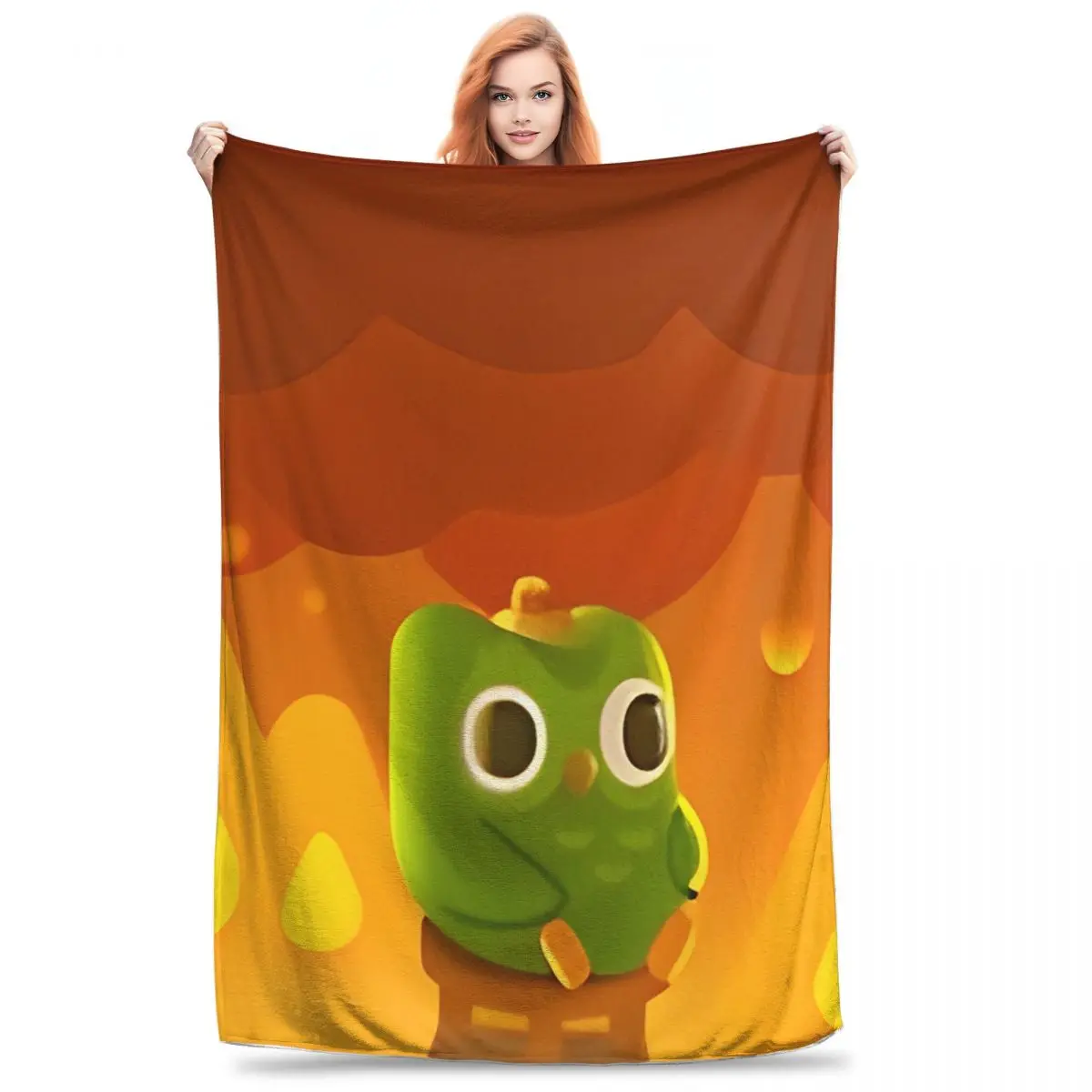 Duolingo Accessories Blanket Super Soft Cozy Throw Blankets for Couch Multiple Sizes Bedspread