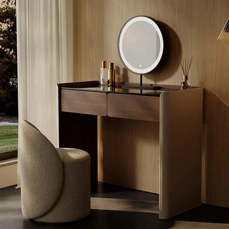 

Storage Nordic Dressing Table Mirror Women Vintage Living Room Dressing Table Drawers Hotel Mueble Tocador Bedroom Furniture