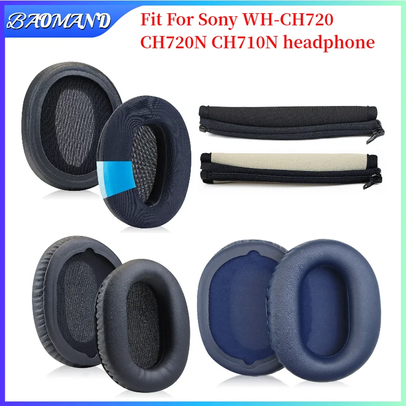 

Replacement Earpads for Sony WH-CH720 CH720N CH710N Headset Headphones Leather Sleeve Earphone Earmuff