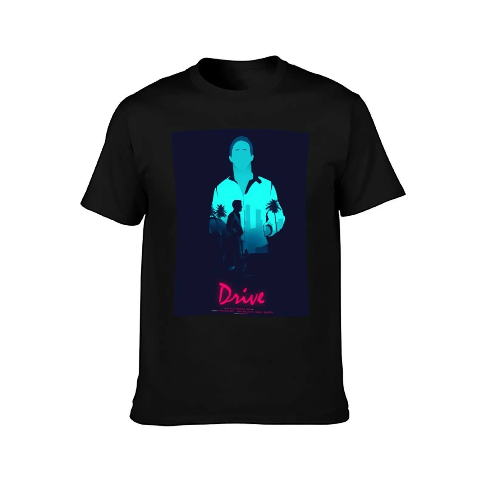 Drive Minimalist Movie poster T-Shirt, Summer Casual Cotton Tee, Oversized Streetwear Tops, Vintage Graphic Print, 100% Cotton