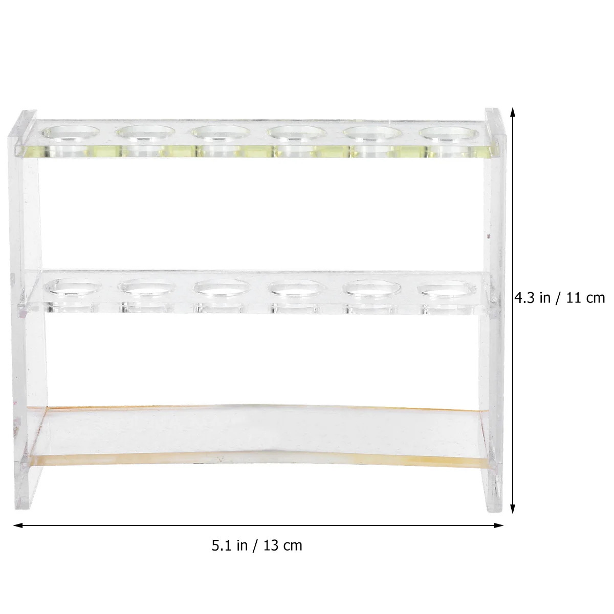 

1Set Test Tube Rack Holder Clear Durable Detachable Design Laboratory Supplies High Grip Stoppers Ergonomic Practical