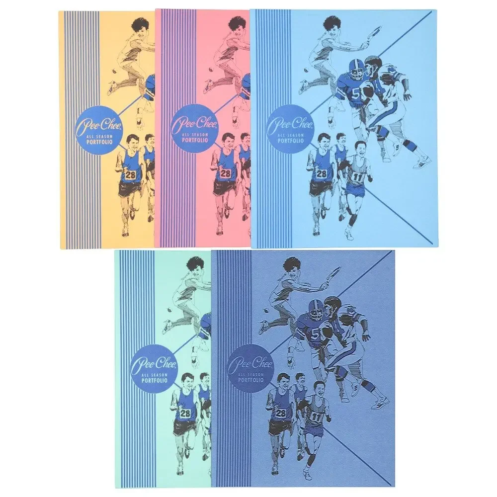 

Папки с двумя карманами, Color Talk Pee Chee Portfolio, разные цвета, набор из 5 штук (73331)