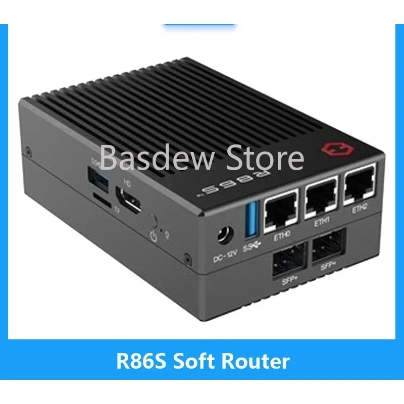 R86S Soft Router Multi-net port, Intel mini host N5105 N6005 8GB/16GB/32GB 10 Gigabit fiber port 2.5G