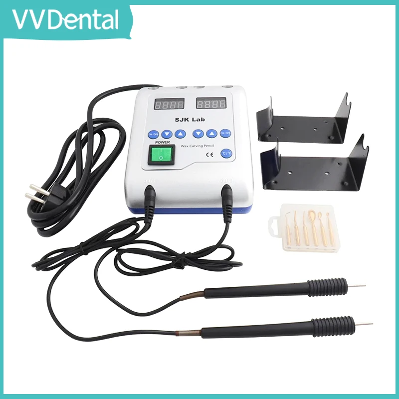 

Стоматологическая лаборатория, электрическая машина для резьбы по воску с 6 восковыми наконечниками + 2 ручками, стоматологический восковой нож, оборудование для резьбы