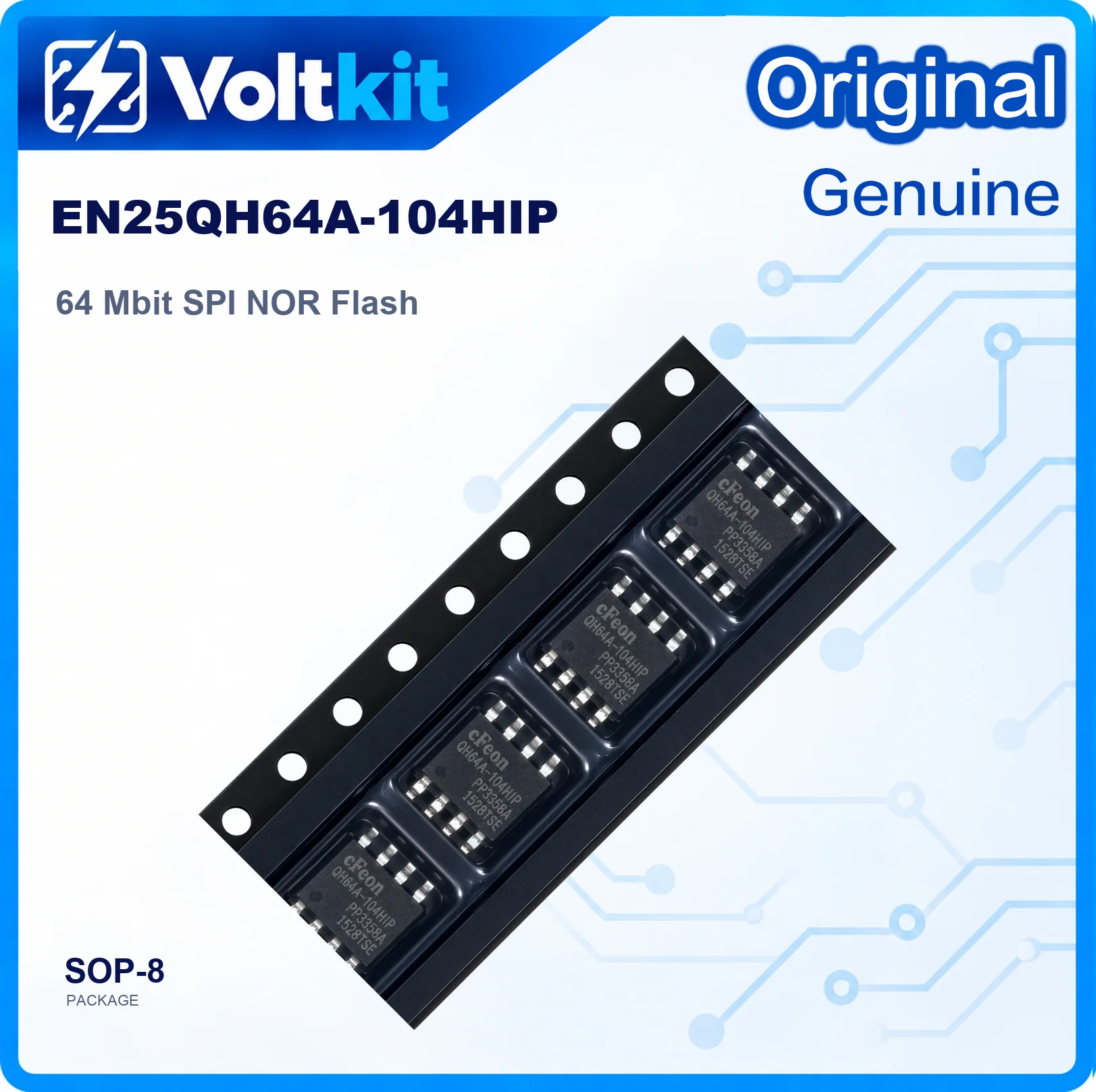 5PCS EN25QH64A-104HIP EN25QH64A QH64A SOP-8 64Mbit 8MB SPI NOR Flash Memory IC