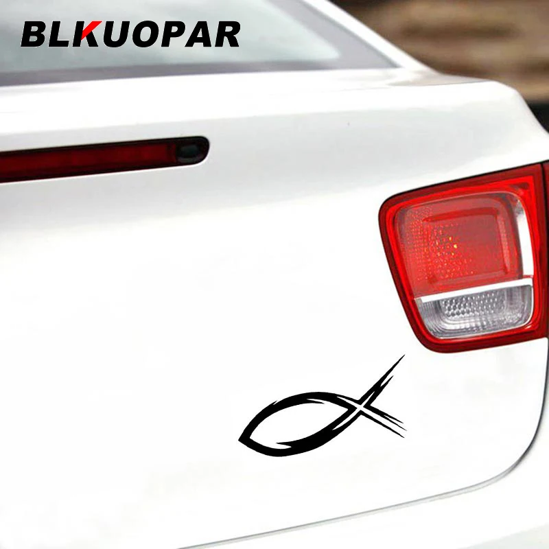 BLKUOPAR Christian Fish Tribal Car Sticker Scratch-proof Personalized Decal Original Funny Fashionable Laptop Car Accessories