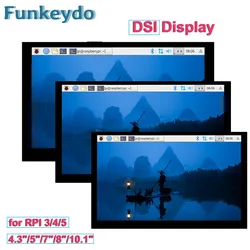 Pantalla DSI de 4,3 pulgadas/5 pulgadas/7 pulgadas interfaz MIPI 800X480 píxeles IPS módulo de pantalla táctil capacitiva para Raspberry Pi 5/4B/3B +