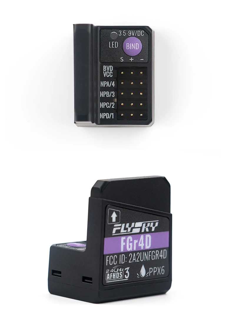 FlySky FGR4D receiver 4-channel bidirectional built-in dual antenna suitable for NB4 remote control