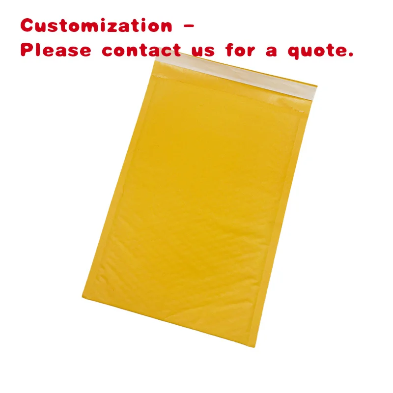 

custom.Kraft Paper Bubble Bag Self-adhesive Envelope Bag Jewelry Cosmetics Packaging Foam Paper Bag