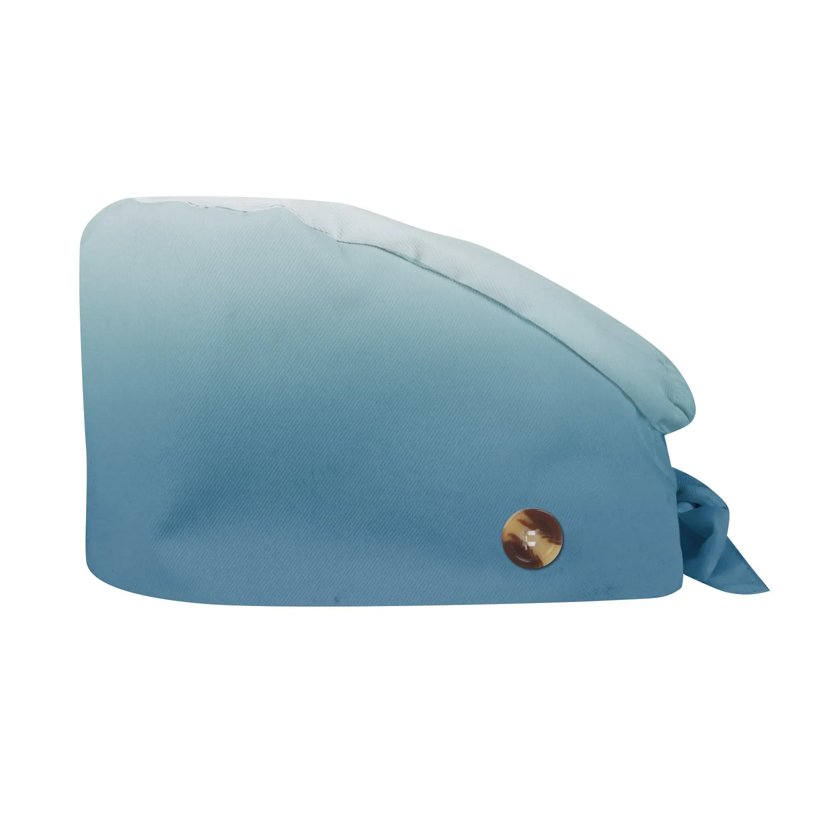 Gorro de trabajo para médico con estampado de gradación de moda, gorro quirúrgico operativo Unisex con botón para enfermera, gorro ajustable ligero informal