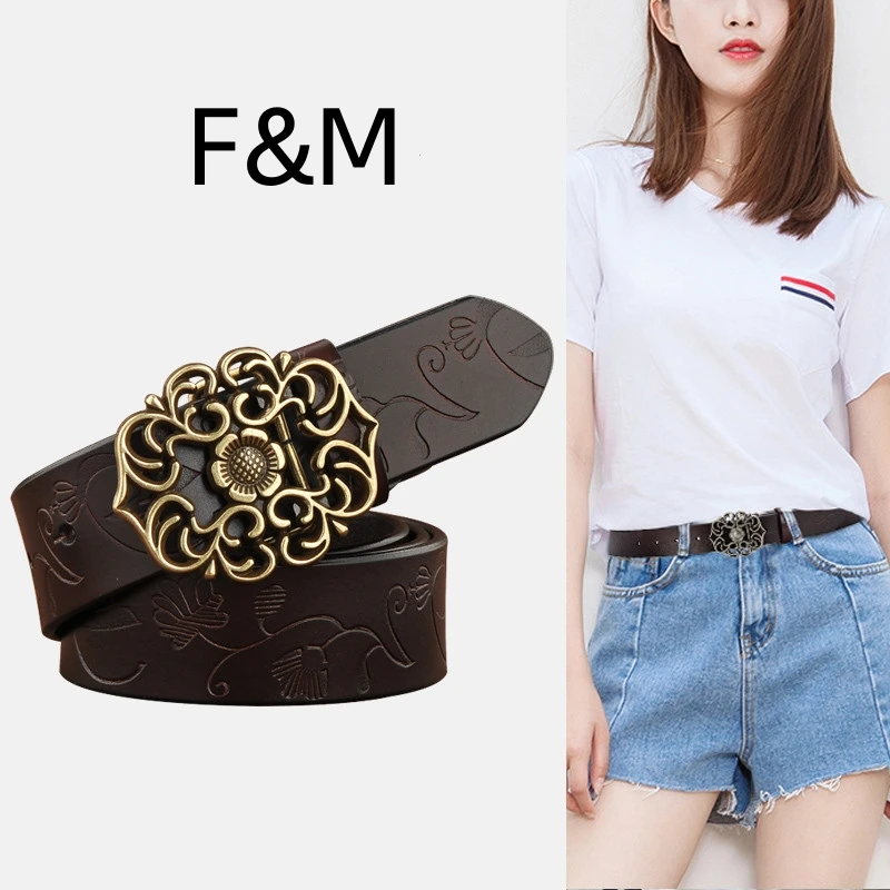 hong-kong-it-ladies-leather-belt-versatile-genuine-cowhide-waist-belt-korean-sle-jeans-decorative-retro-trendy-belt-bule