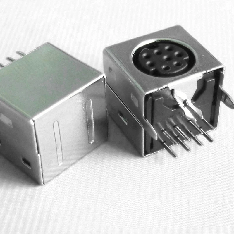 5PCS DIN socket DIN female terminal socket MDC-8-019 8-pin soldered mouse/keyboard connector