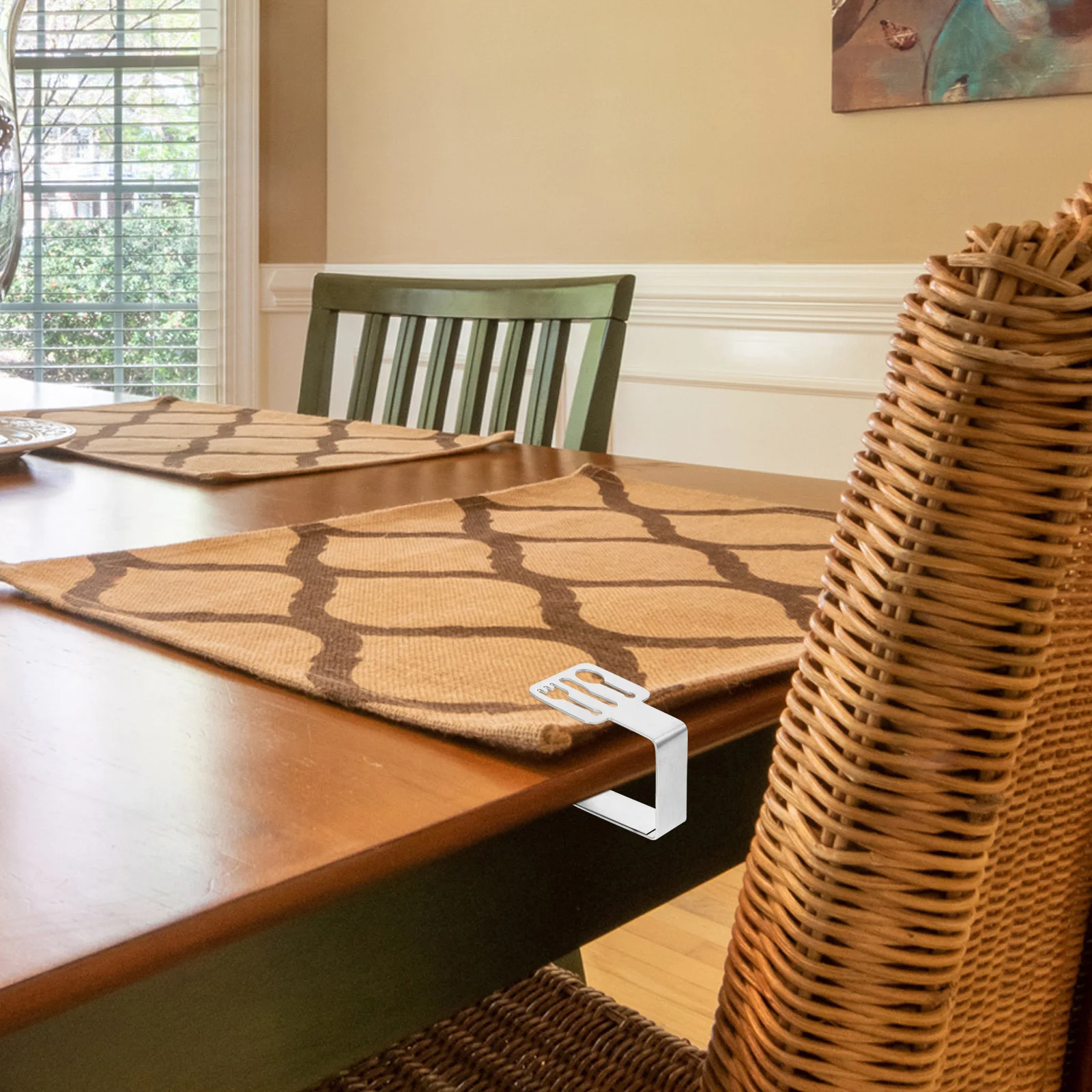 

6 pcs Stainless Steel Table Cloth Clips Rust-Proof Smooth Lightweight Tablecloth Holders For Outdoor Indoor Picnic Party Use