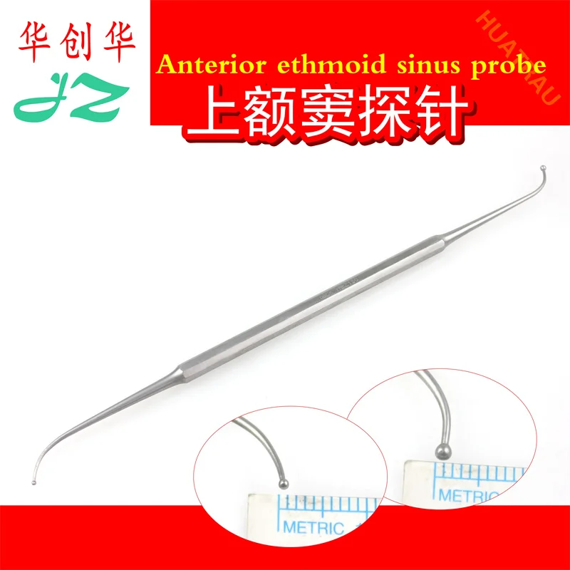 Upper frontal sinus probe, nasal probe, nasal polyp and cyst detection needle, sinus dilator, Golden Bell ear, nose and throat p
