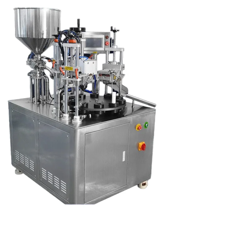 ماكينة تعبئة وختم أوتوماتيكية بالكامل مكونة من عشر محطات لتنظيف الوجه وكريم اليد ومعجون الأسنان وكريم الوقاية من الشمس 200 مل 220 فولت #1