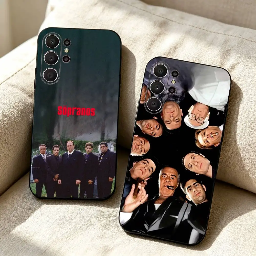The S-Sopranos T-Tony  Phone Case For Samsung S26,S24,S21,S22,Plus S23,S30,Ultra,S20,Fe,Black Soft Silicone