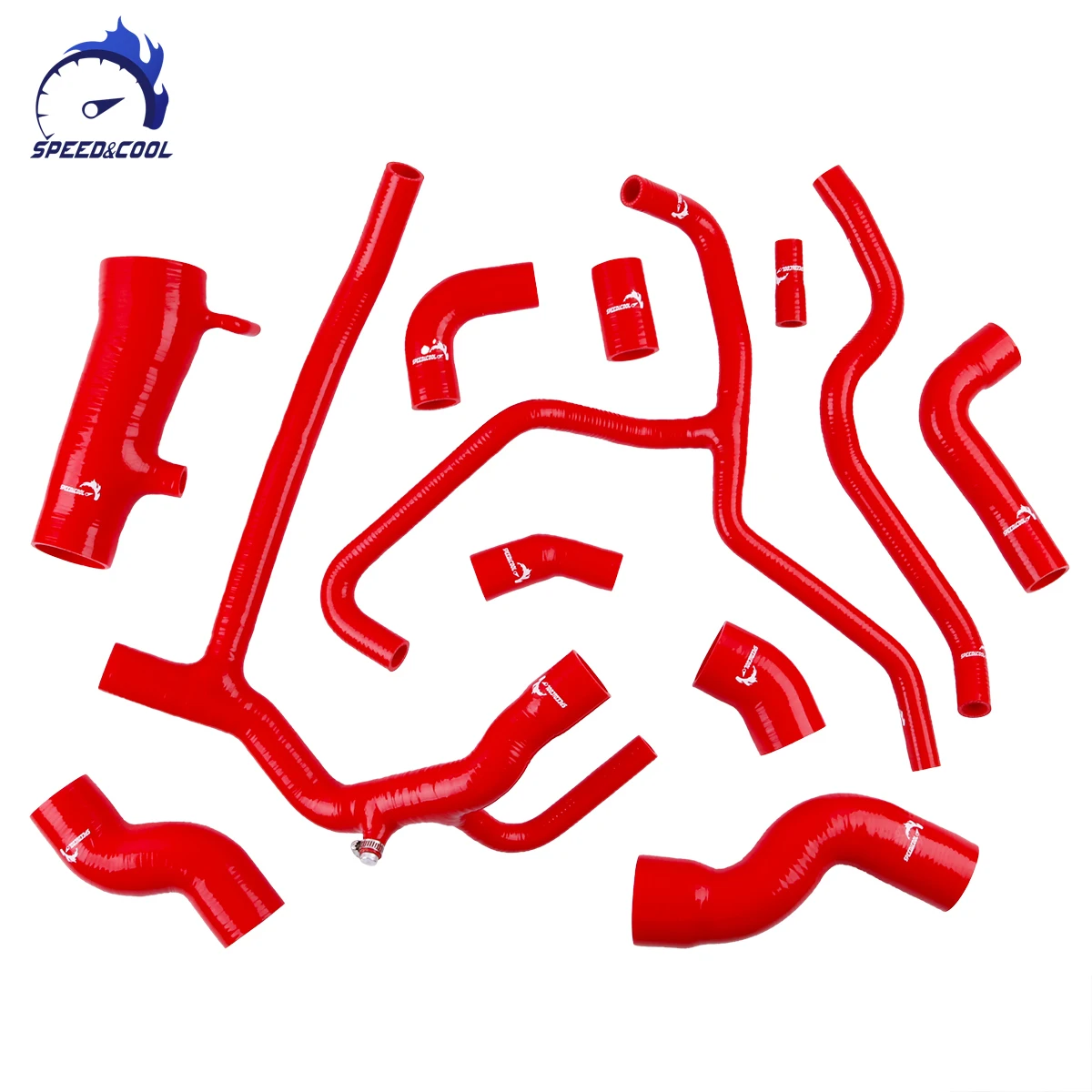 SPEED&COOL For 1999-2004 Land Rover Discovery 2 TD5 Car Silicone Radiator+Intake+Intercooler Full Complete Whole Set Pipe Hose