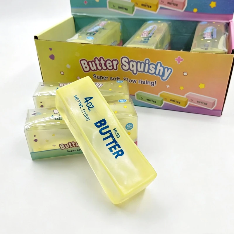 Squishy Vaseline Butter Stick Fidget Toy Soft Plasticity No Rebound High Transparency Squeeze Ball Toys Sensory Anti Stress Toy
