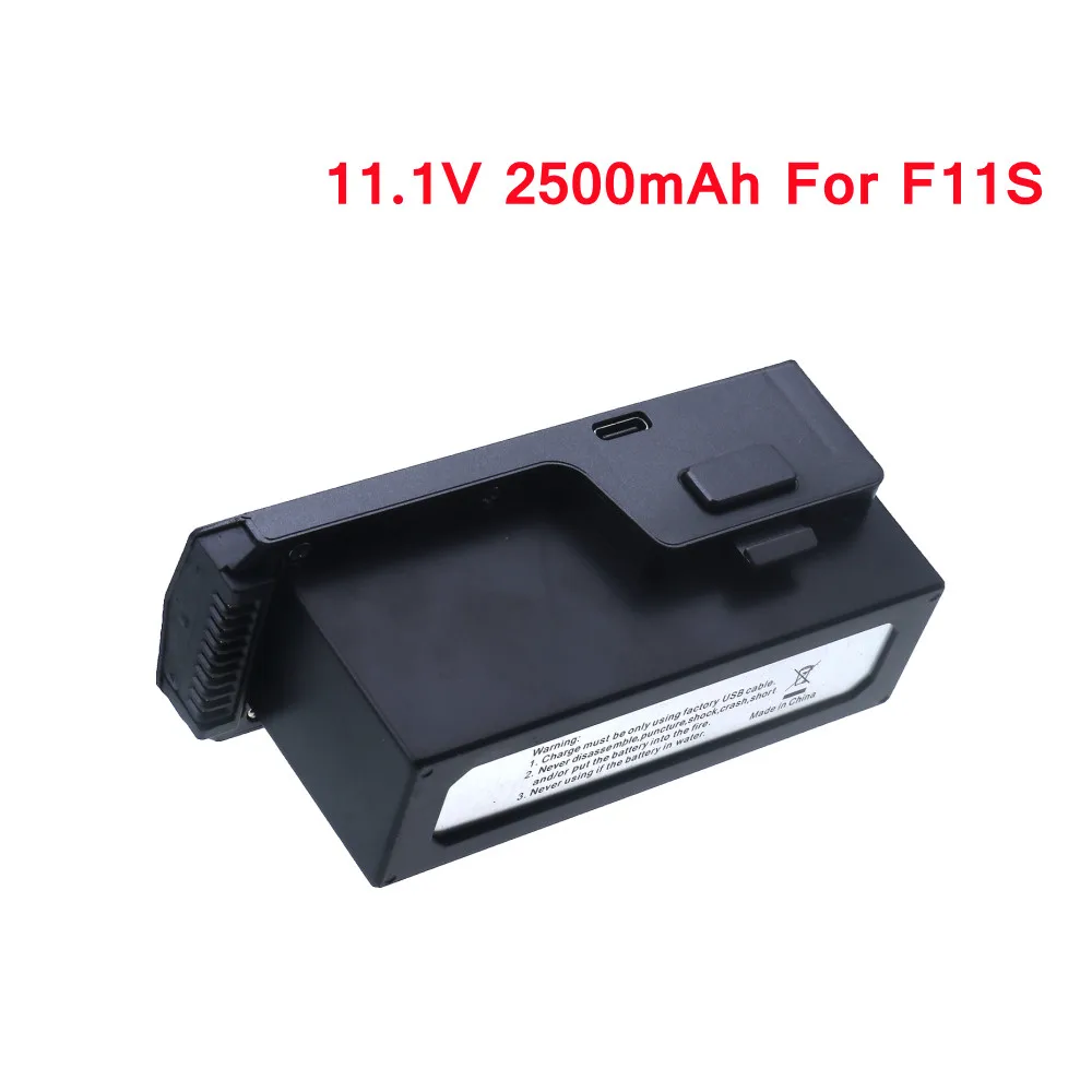 

F11S Battery 11.1V 2500mAh Lipo Battery For SJRC F11S/F11S 4K PRO/F11s PRO Drone 5G Wifi FPV GPS RC Quadcopter Spare Parts