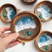 Sea Life Party Tableware Handmade Ocean Bowl Decorations Shell Starfish Turtle Beach Micro-world Ornaments Home Decoration Gifts
