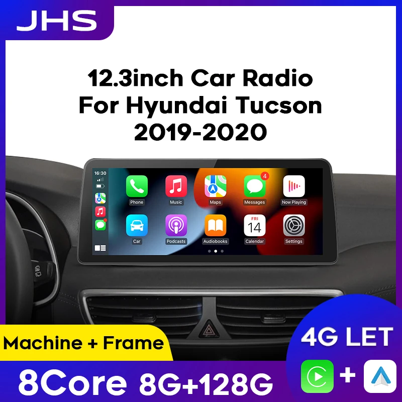 

12.3" 1920*720 Qled Screen Android Car Radio For Hyundai Tucson 2019 2020 Stereo Carplay Auto GPS Multimedia Video Player