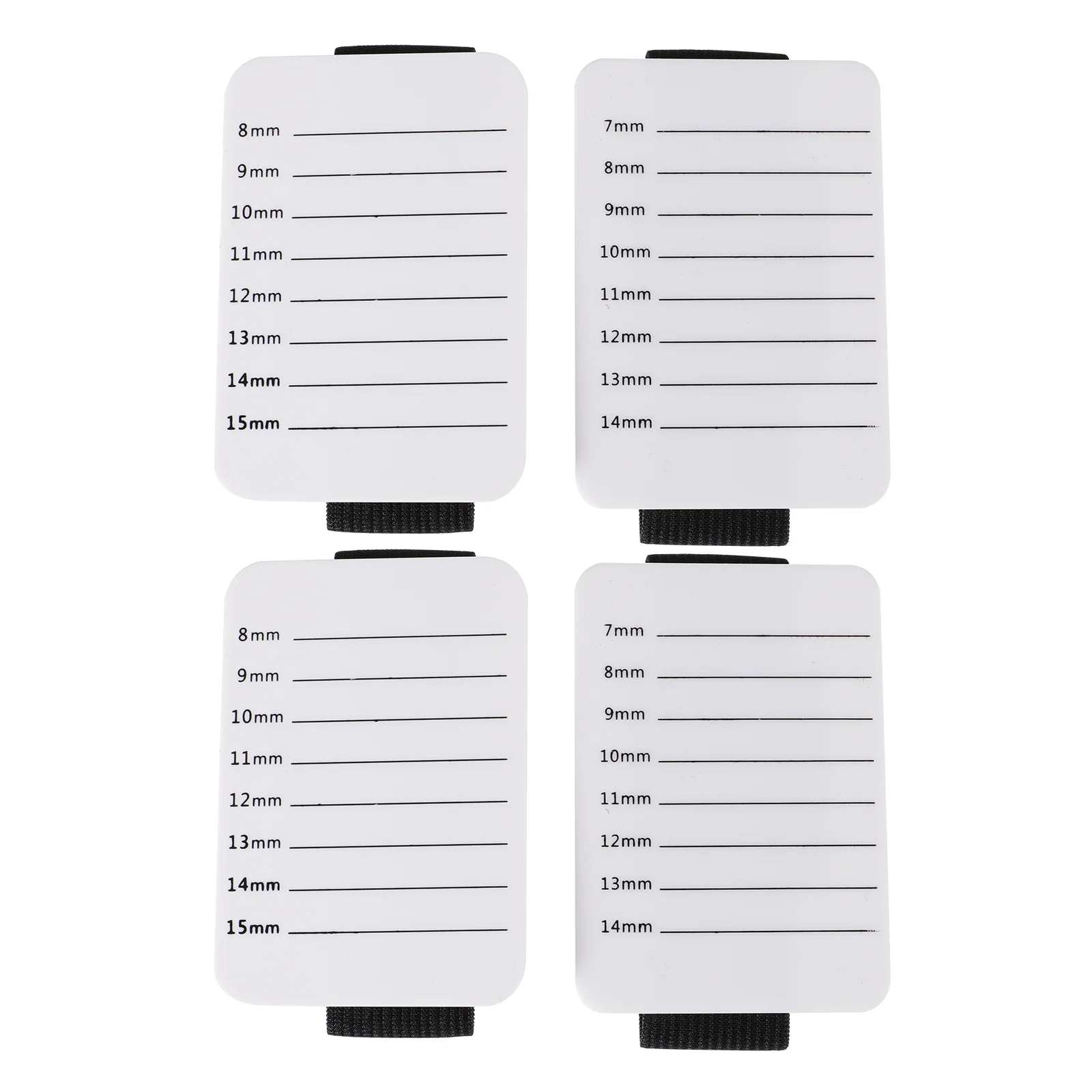 4個入りまつげボード弾性ストラップまつげハンドパレット快適なまつげエクステンションホルダートレイツール（エクステンションピンセット用）