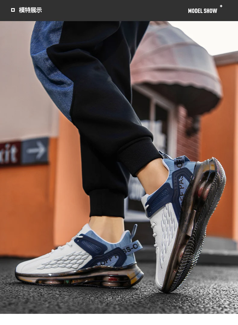Herren-Freizeitsneaker Frühling Sommer Neue Atmungsaktive Leichte Renn-Outdoor-Laufschuhe Weiche Sohle Verschleißfeste Speed-Sportschuhe – Detail 9