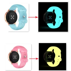 20mm For Garmin Venu SQ Sport Luminous Glow Wristband Forerunner55 645 245 158 Vivoactive 3 4 Silicone Bracelet Strap Venu2 Plus