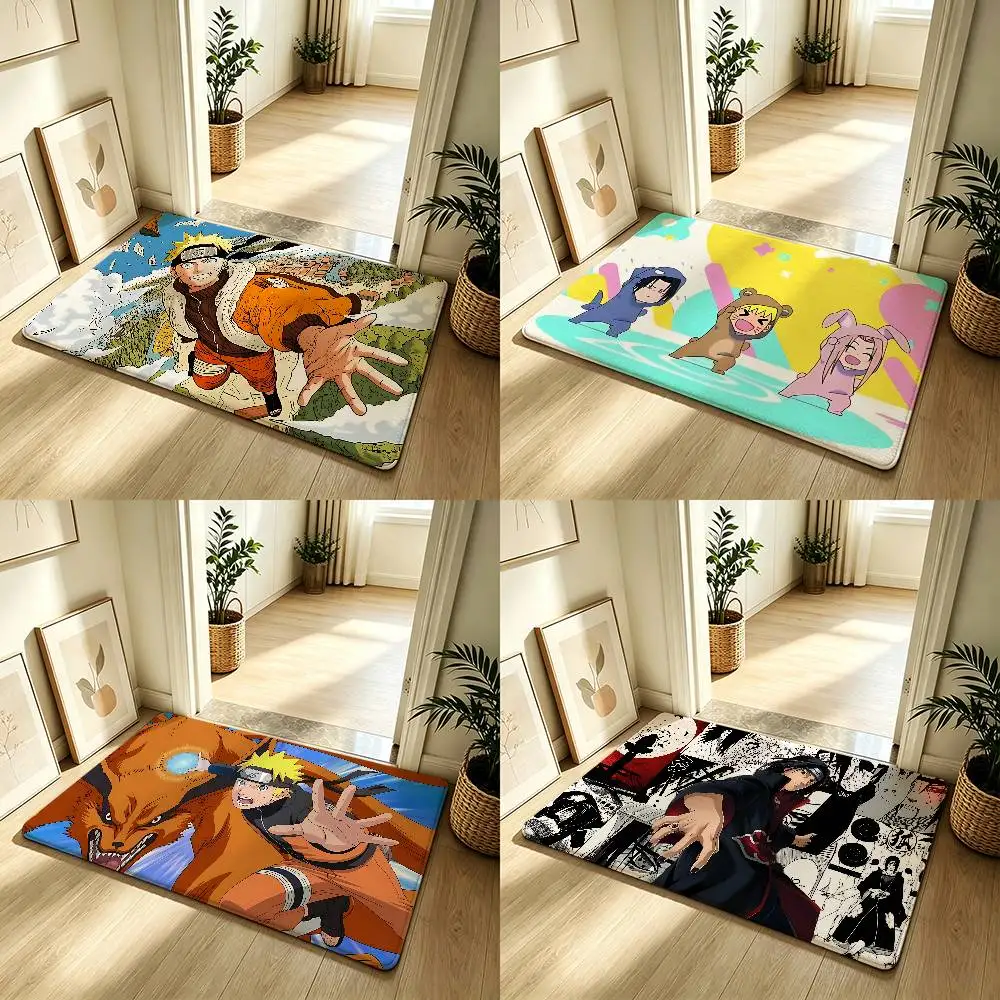 Cool N-Narutos Carpet Bathroom Anti-slip Mat Door Mat Home Decoration Mat Entrance Door Mat Scratch-resistant Door Mat