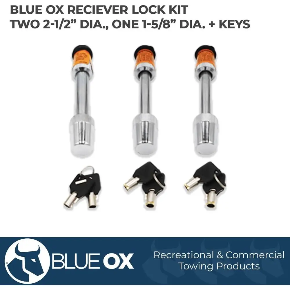 BX88101 طقم قفلان 1/2 وواحد 5/8، برتقالي