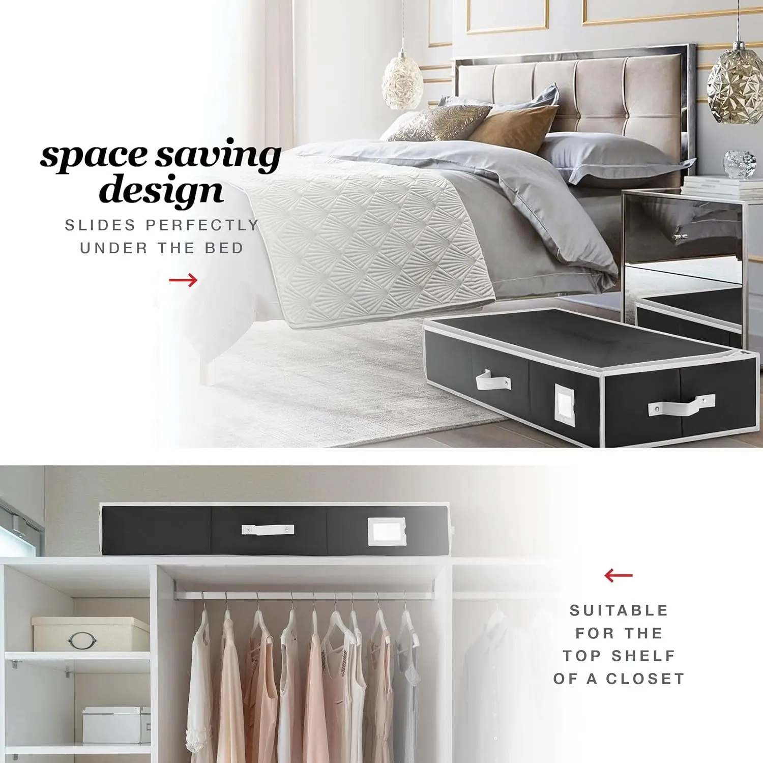 Wrapping Paper Organizer Storage for Christmas Gifts Wrapping Paper (6 Colors) Underbed Storage Container