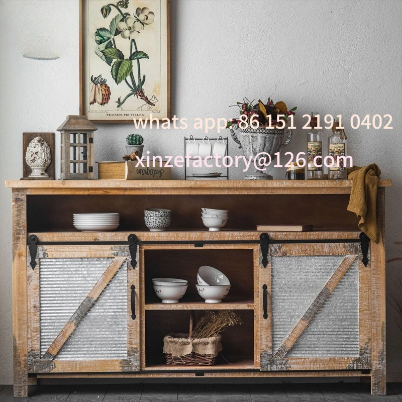 

Customizable LOFT industrial style dining room storage cabinet, furniture living room porch cabinet, old locker solid wood retro