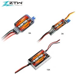 ZTW UBEC 5A 10A 12A Ultra BEC modalità di commutazione tensione regolabile 5-8V per aereo RC Heli OPTO ad ala fissa parti ESC senza spazzole