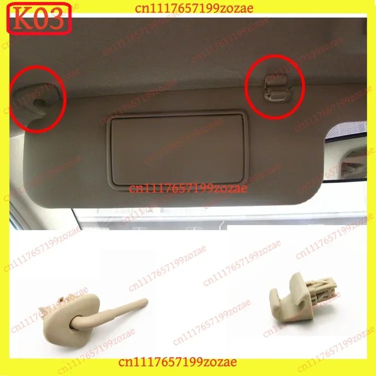 1pc Sun Visor Fixing Buckle Rotating Shaft Clip for Toyota Corolla Car Interior Accessories Replacement