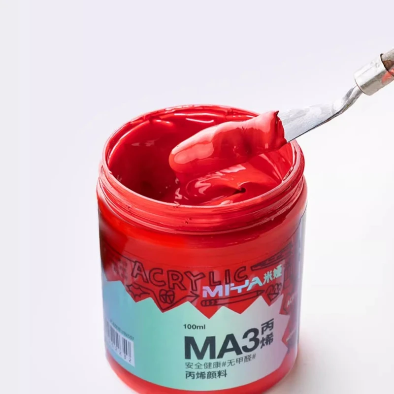 100ml/300ml Acrylic Pigment Waterproof and Sun-resistant Not Fading for Texture Painting DIY Hand-painted Wall Painting