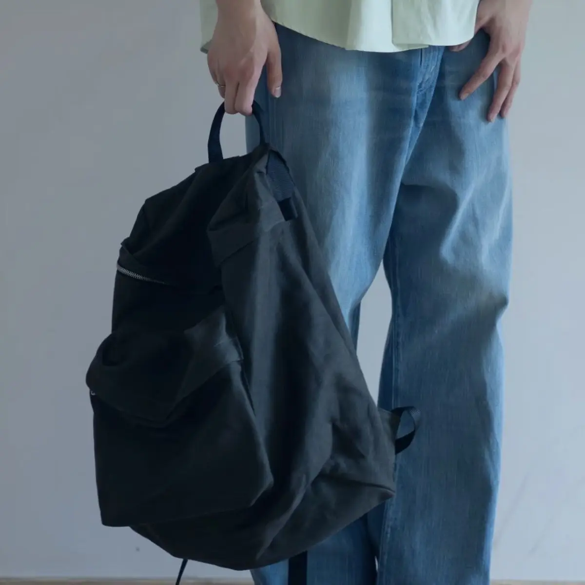 New Extra Large Capacity Nylon Woven Backpack Minimalist Structured Versatile Travel Hiking Shoulder Bag Casual Rucksack