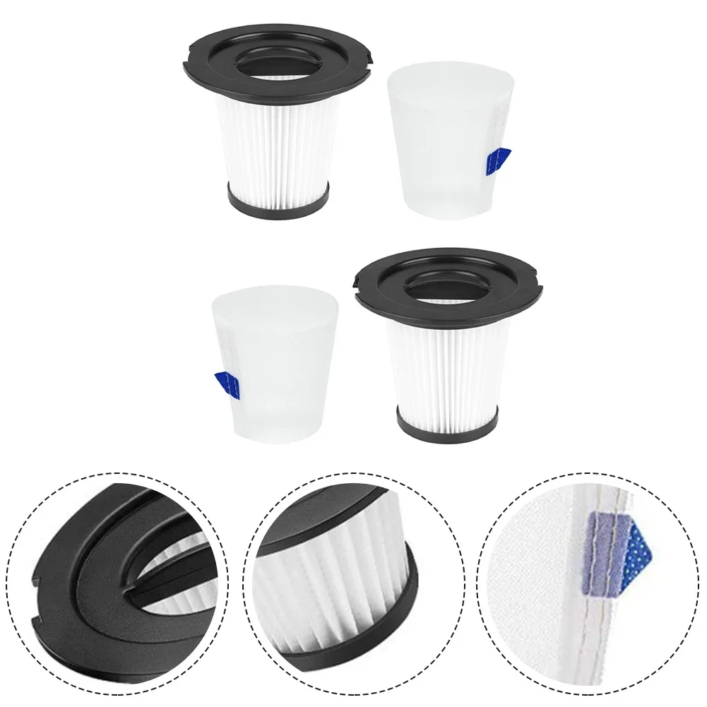 2Pcs Filters For For N6 & N6S Cordless Stick Cleaner Vacuum Cleaner Household Filter Cleaning Attachment