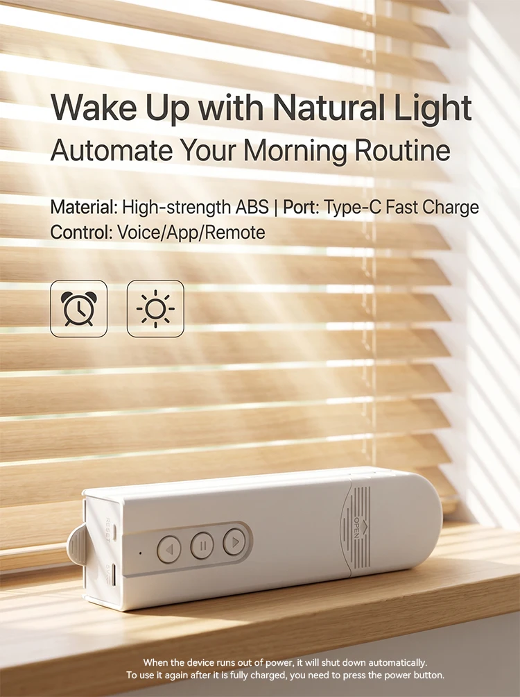 WLAN-Smart-Rolladenmotor Automatische Fensterrollos Intelligenter Jalousien-Roboter Fernbedienung Sprachsteuerung Kompatibel mit Tuya Alexa Google Home – Detail 10