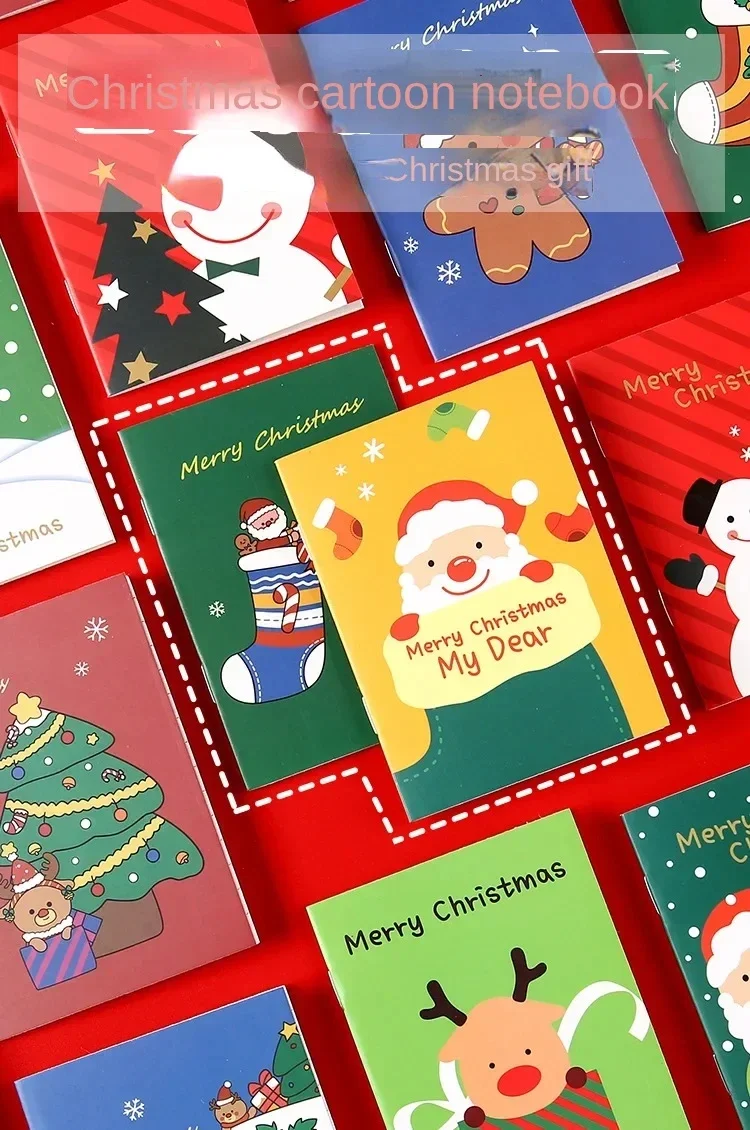 Cartoon Little Book Christmas Notepad Kindergarten Class Gift Creative File Prizes